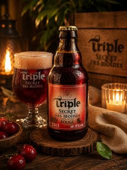 Bière Triple Secret des Moines Rouge